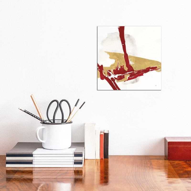 Red Gold IV by Chris Paschke - Wrapped Canvas Gallery-Wrapped Canvas Giclée, 30.48 cm H x 30.48 cm W