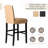 Bonded Leather High-Back Bar Stool With Studded-31246483