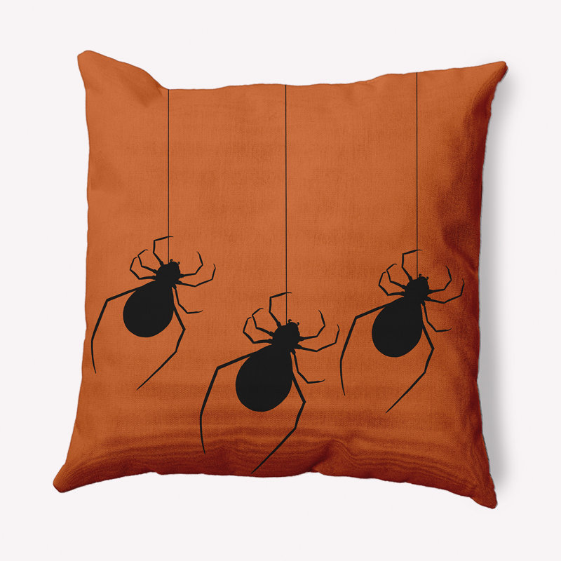 Reversible Throw Pillow, 18" x 18", Dusty Orange