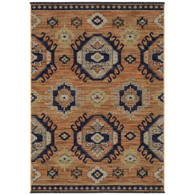 Tapis en laine Tacie Tribal Medallion