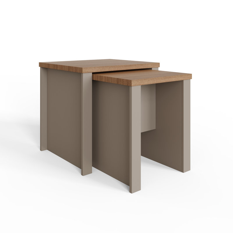 Beverly Sled Nesting Tables, Grey