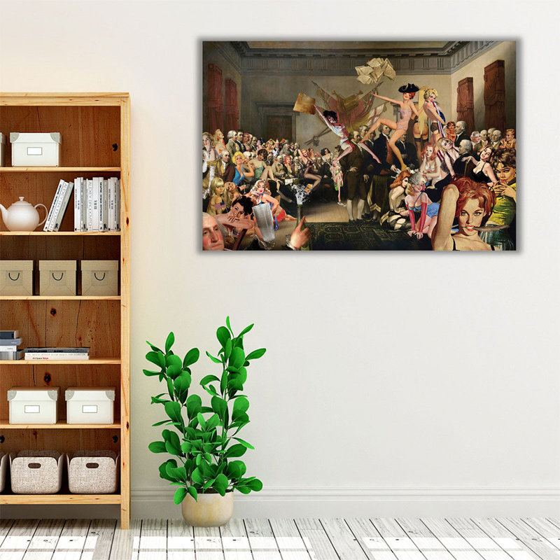 Afterparty - reproduction d'art sur toile, H 16 po x l 24 po
