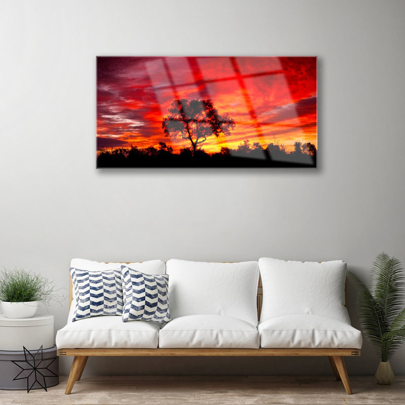 Tree Landscape - Unframed Photograph on Glass