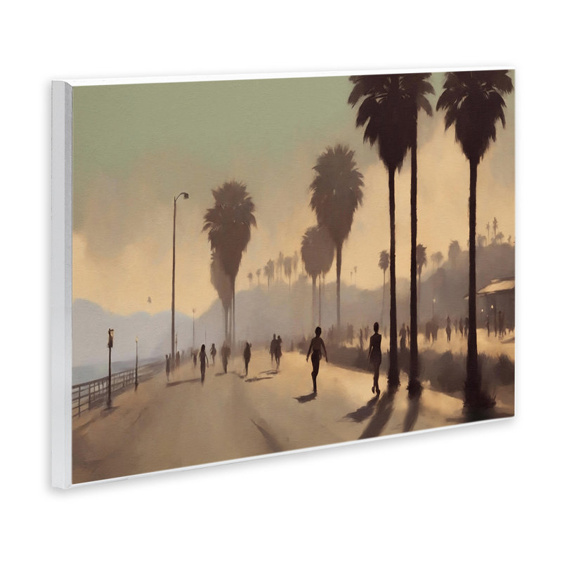 «Sunset Skater on Boardwalk» par Noah Bay, H 13 po x l 19 po