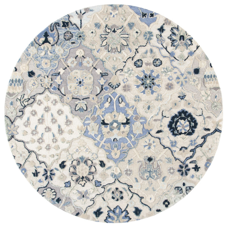 Taumsauk Hand Tufted Wool Oriental Rug, Round 6'