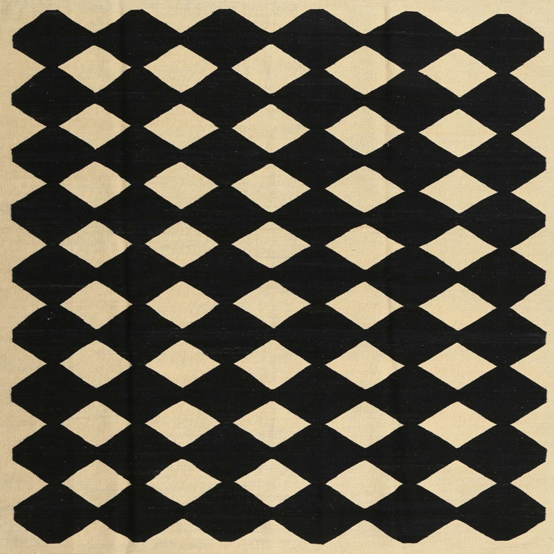 Geometric Indoor Rug, Square 4'