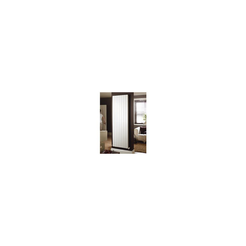 Andrew Vertical Designer Radiator, White, 90 cm H x 59.5 cm W x 8.6 cm D