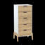 Commode verticale 5 tiroirs 5 tiroirs, commode pour la lingerie, commode d'armoire, commode de chambre à coucher, 5 tiroirs