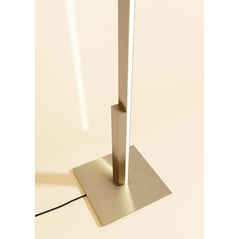 Fly 75.39" LED Novelty Floor Lamp, Satin Golden Nickel