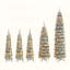 Crayons de Noël pré-éclairés, arbre de Noël artificiel mince 5 pièces avec flocage de neige, arbre de décoration de Noël, 1820 branches, 350 lumières DEL avec 11 modes d'éclairage