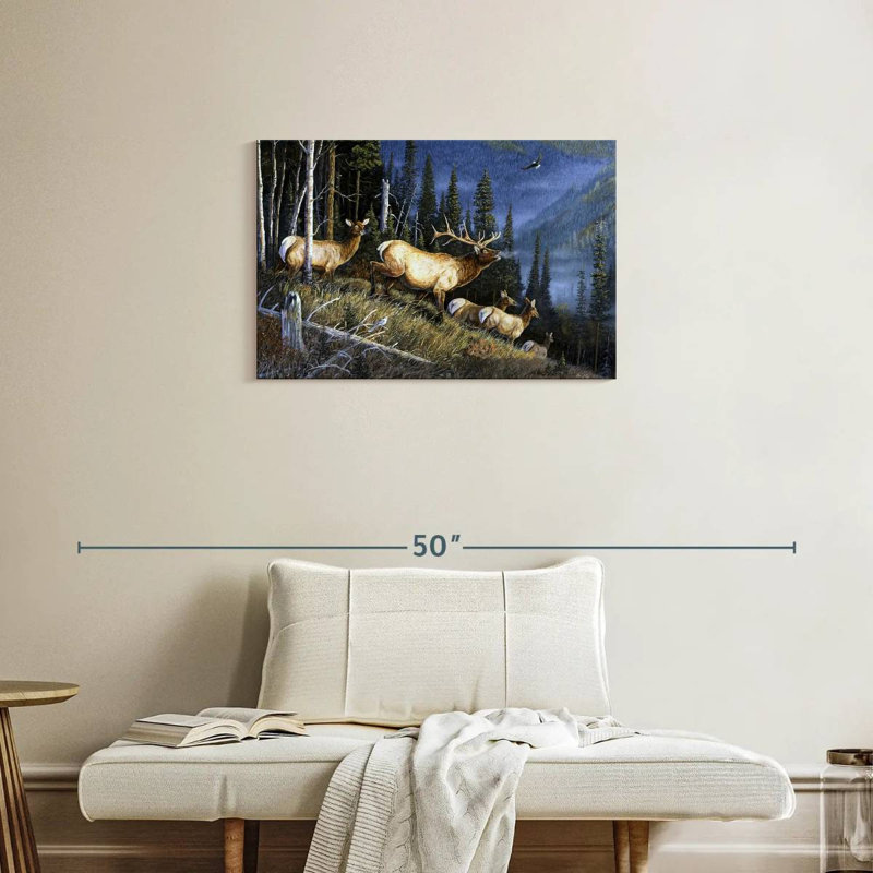 Brampt Eagle Mountain Fauna, 20" H x 30" W