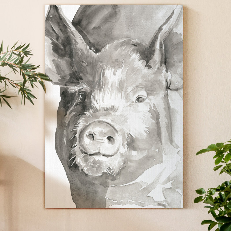 « Farm faces III », reproduction d’art sur toile tendue, H 12 po x l 8 po x P 1,5 po
