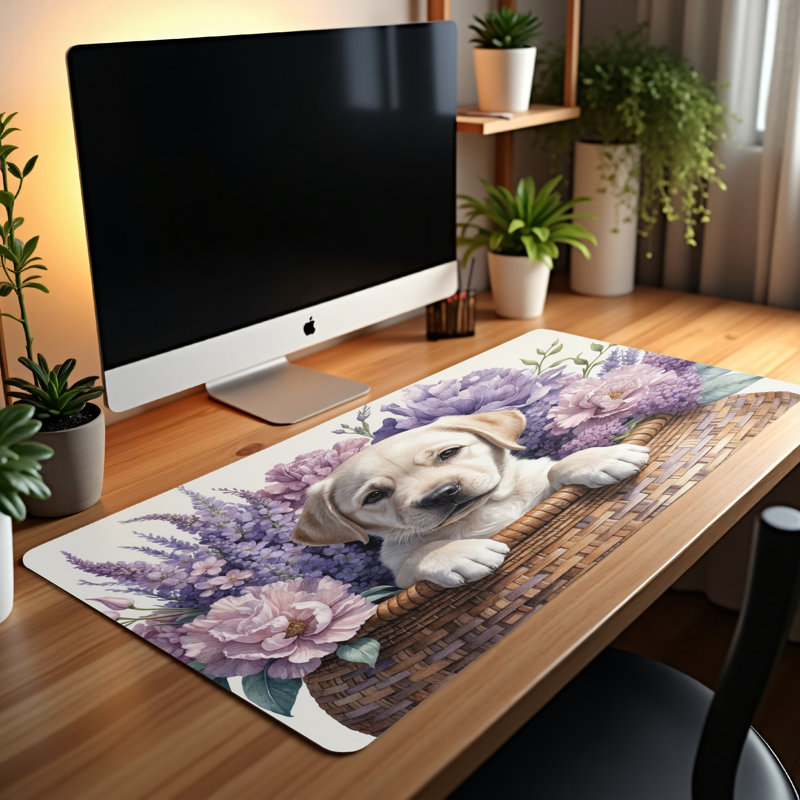 Polyester Desk Pad, 14.4x12.1