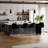 Upholstered Metal Frame Bar & Counter Stools With Backs-1095552901