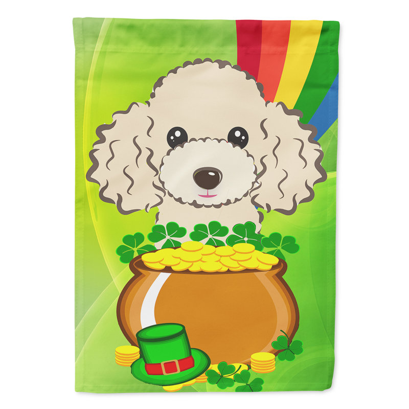 Drapeau de jardin Arella St. Patrick's, Caniche (chamois)