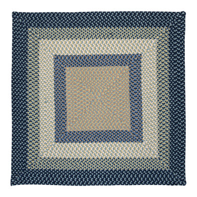 Tapis géométrique jaune en polypropylène Aylo