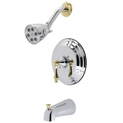 Garniture de baignoire et douche Kingston Brass VB3634ALT seulement pour KB3634AL, chrome poli / laiton poli
