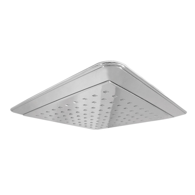 Pomme de douche à effet de pluie carrée claremont, Chrome poli