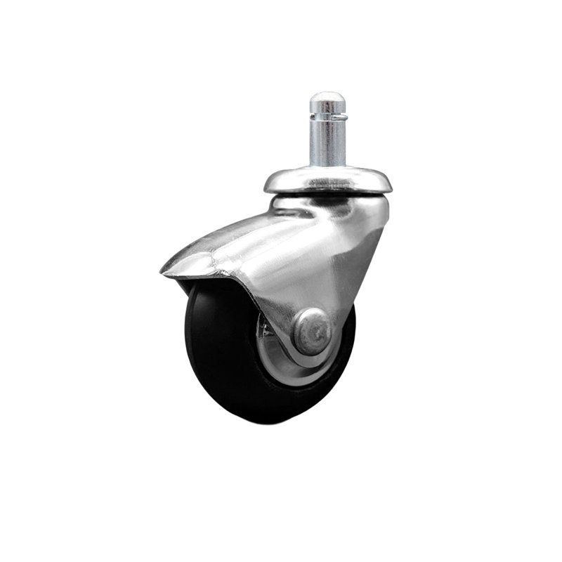 Chrome and Neoprene Rubber Caster