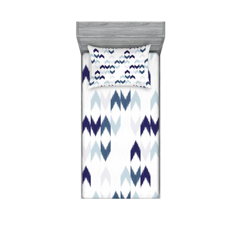 Ensemble de draps et taies décoratives Ambesonne, Ensemble de draps pour lit simple + 1 drap-housse 