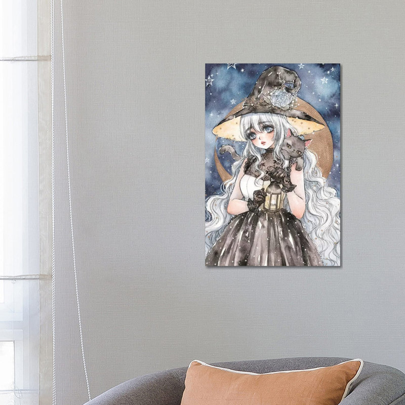 «Starry Witch» par Cherriuki, impression sur toile tendue, H 18 po x l 12 po x P 1,5 po