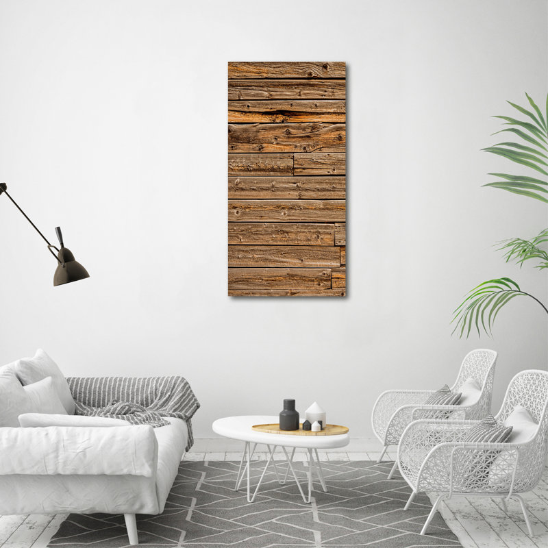 Wooden Wall - Wrapped Canvas Print