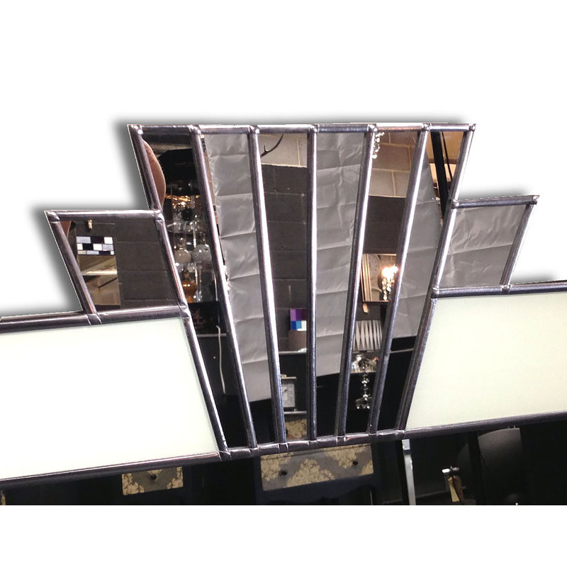 Roxana Flat Wall Mirror, Silver