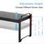Ensemble de 2 tablettes de comptoir extensibles pour armoires, étagères de rangement empilables, étagère de rangement réglable pour garde-manger