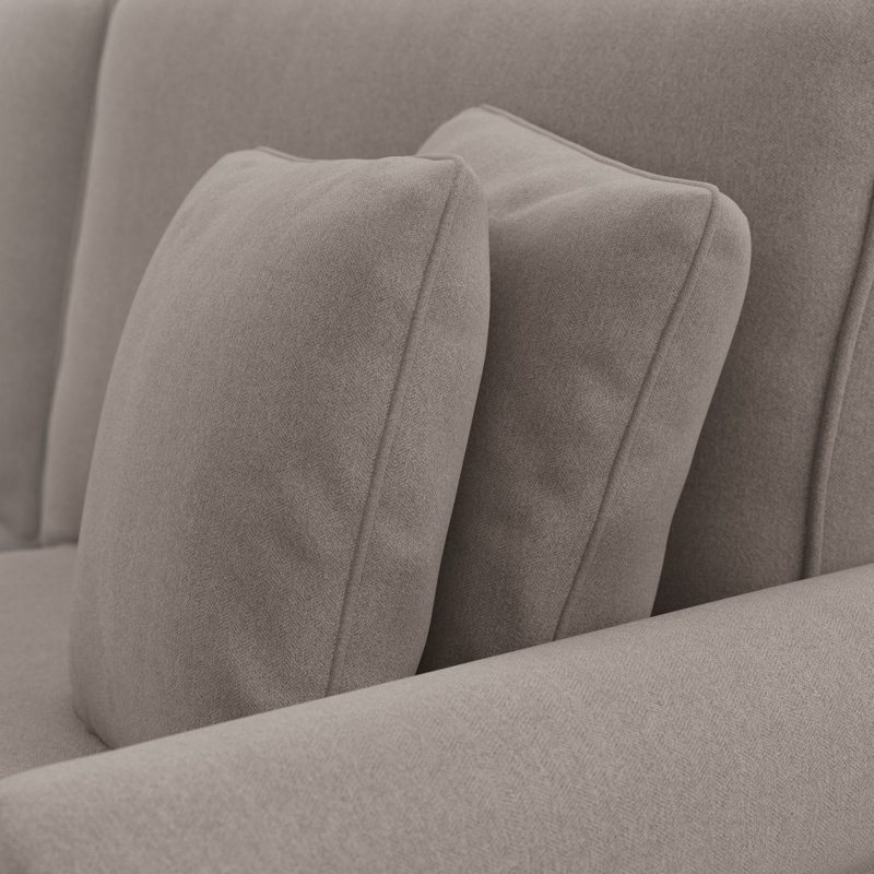 Fruzsina Upholstered L-Shaped Sectional Symmetrical, Beige