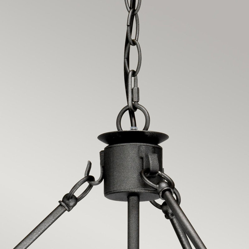 Augill 12 - Light Waggon Wheel Chandelier