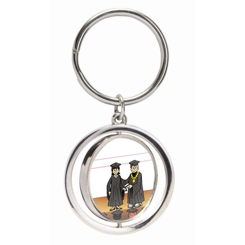 Graduation personnalisée - Porte-clés féminin, Oui