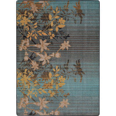 First Take Peaceful Garden Lagoon Area Rug