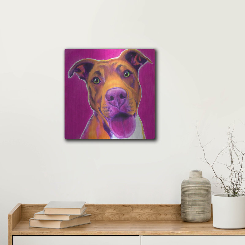 «Pit Bull - Bama» par Dawg Painter, H 12 po x l 12 po