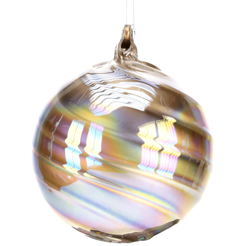 Swirl Gold Ornament - 6 Inches Set Of 4