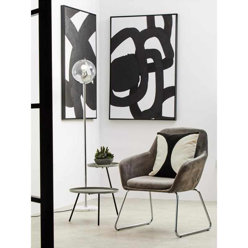 Royce 157cm Traditional Floor Lamp, Silver