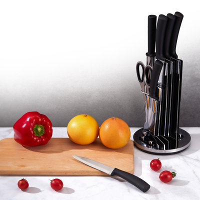 Cheer Collection 8 Piece Stainless Steel Assorted Knife Set