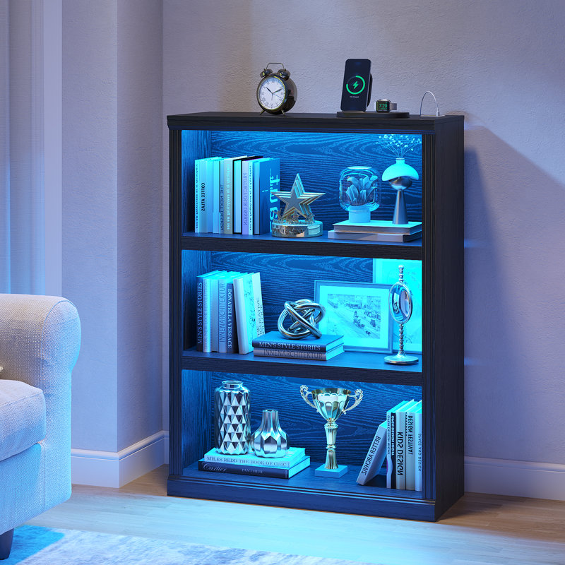 110cm H x 80cm W Bookcase, Black