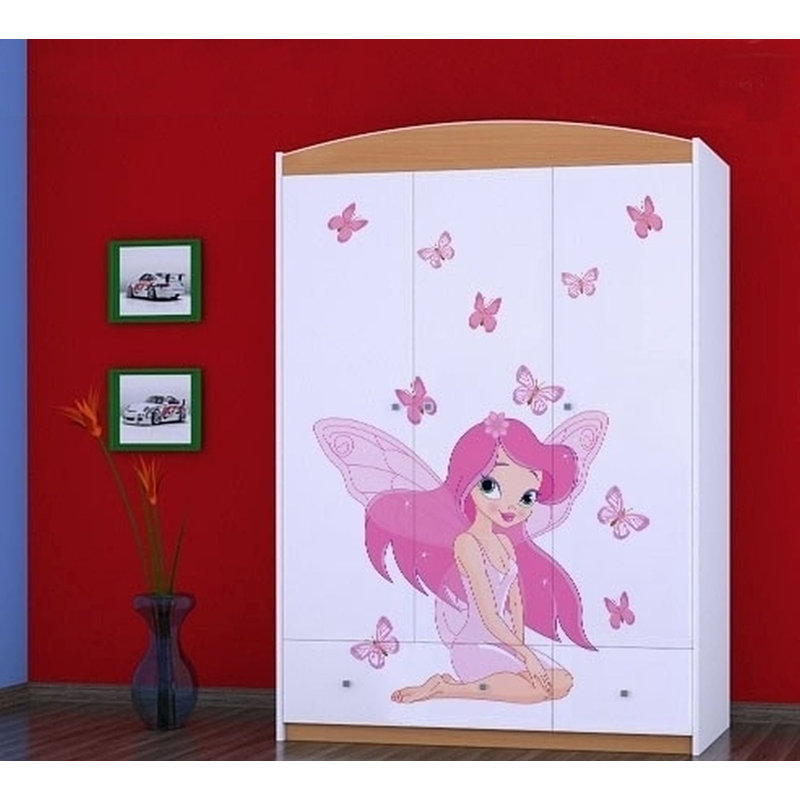 Irmtraud 3 Door Wardrobe, Brown