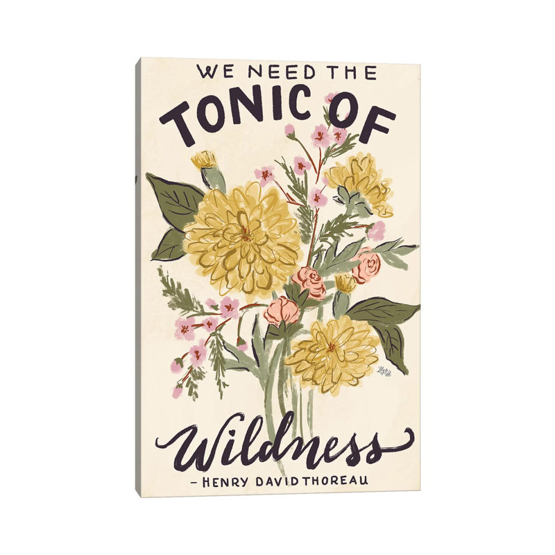 Tonic Of Wildness - Painting on Canvas, 101.6cm H x 66.04cm W x 3.81cm D, Wrapped Canvas