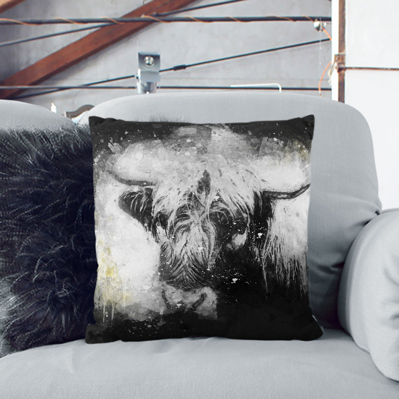 Square Throw Cushion, 55cm H x 55cm W x 20cm D