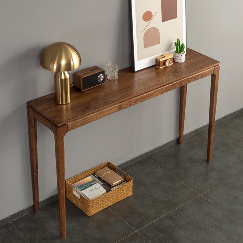 Console brune de style nordique moderne, H 33,5 po x l 63 po x P 12,6 po