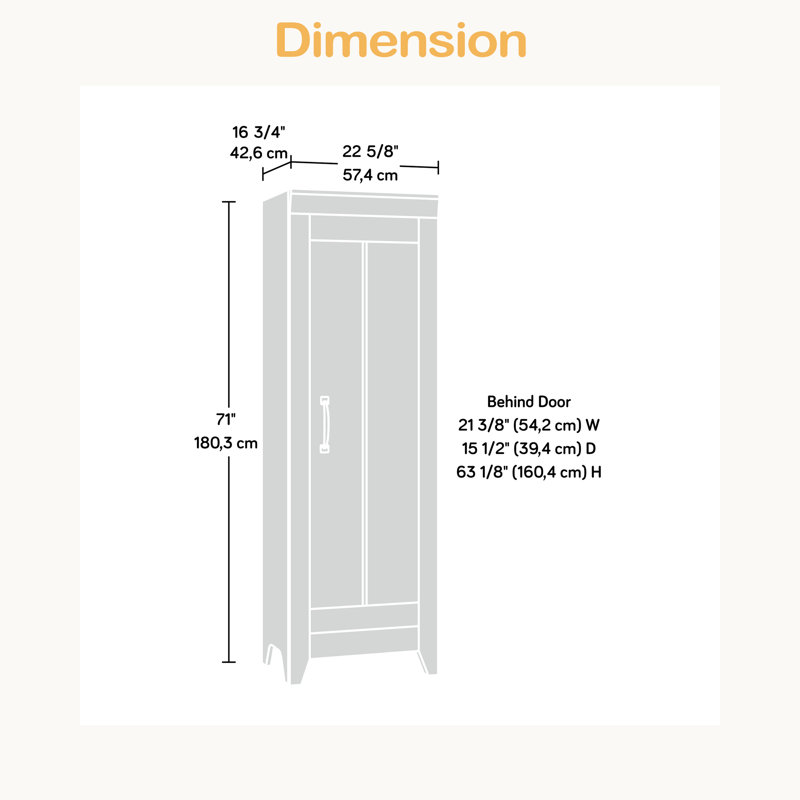 Armoire de rangement étroite