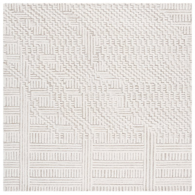 Tapis abstrait en laine / coton touffeté à la main Balalan 601