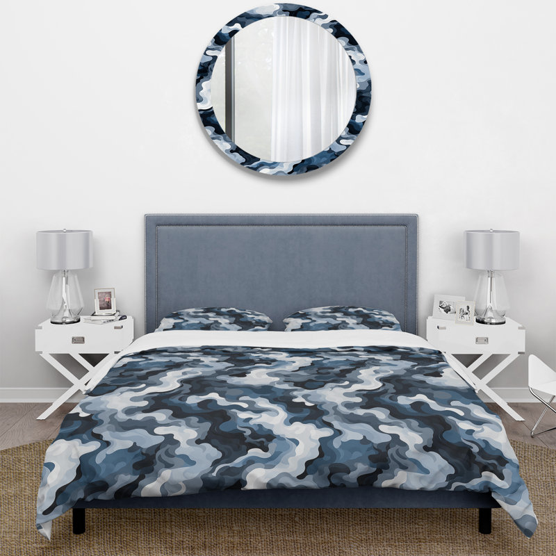 City Camo Concealment I - Ensemble de housse de couette camouflage - Microfibre de polyester