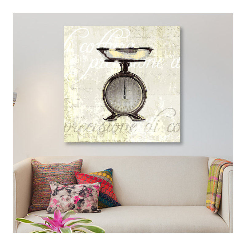 « cuisine help iii », reproduction d’impression sur toile tendue, H 18 po x l 18 po x P 1,5 po, Toile avec cadre noir
