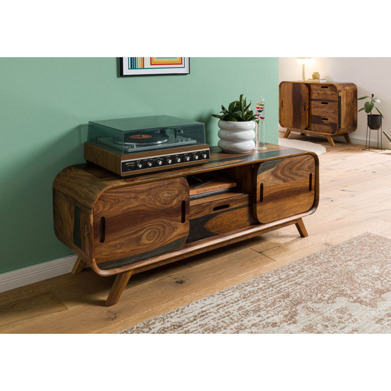 Unfinished TV Stand for TVs up to 60", Dark Brown