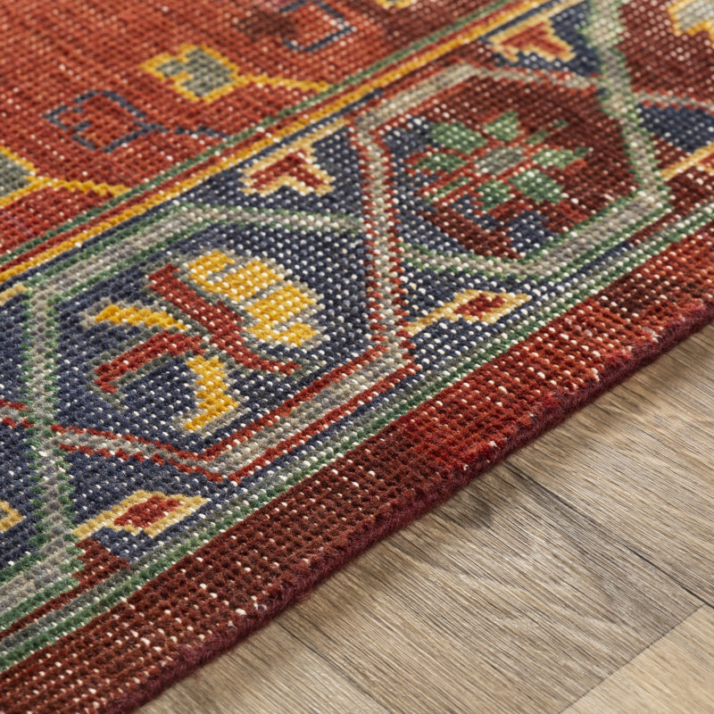 Festival Wool Oriental Area Rug, Rectangle 9' x 13'
