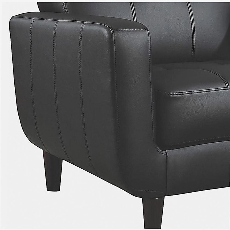 Fauteuil d'appoint à rail noir
