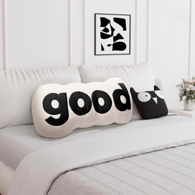 Sit-up Back Comfort WOWMAX Twin Headboard Pillow Plush Reading Pillow Back Support Pillow for Bed Sitting up Adult Daybed Sofa College Dorm Bed Headboard Backrest Cushion Bolster Throw Pillow Compression