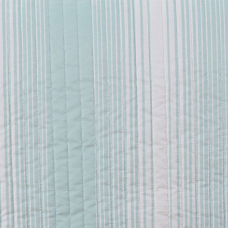 Seafoam Blue Twin Microfiber Reversible Quilt Set